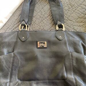 Cole Haan Black Leather Tote Bag